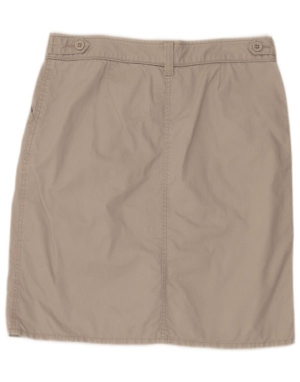Marks & Spencer Jupe crayon pour femme UK 12 Medium W32 Coton beige