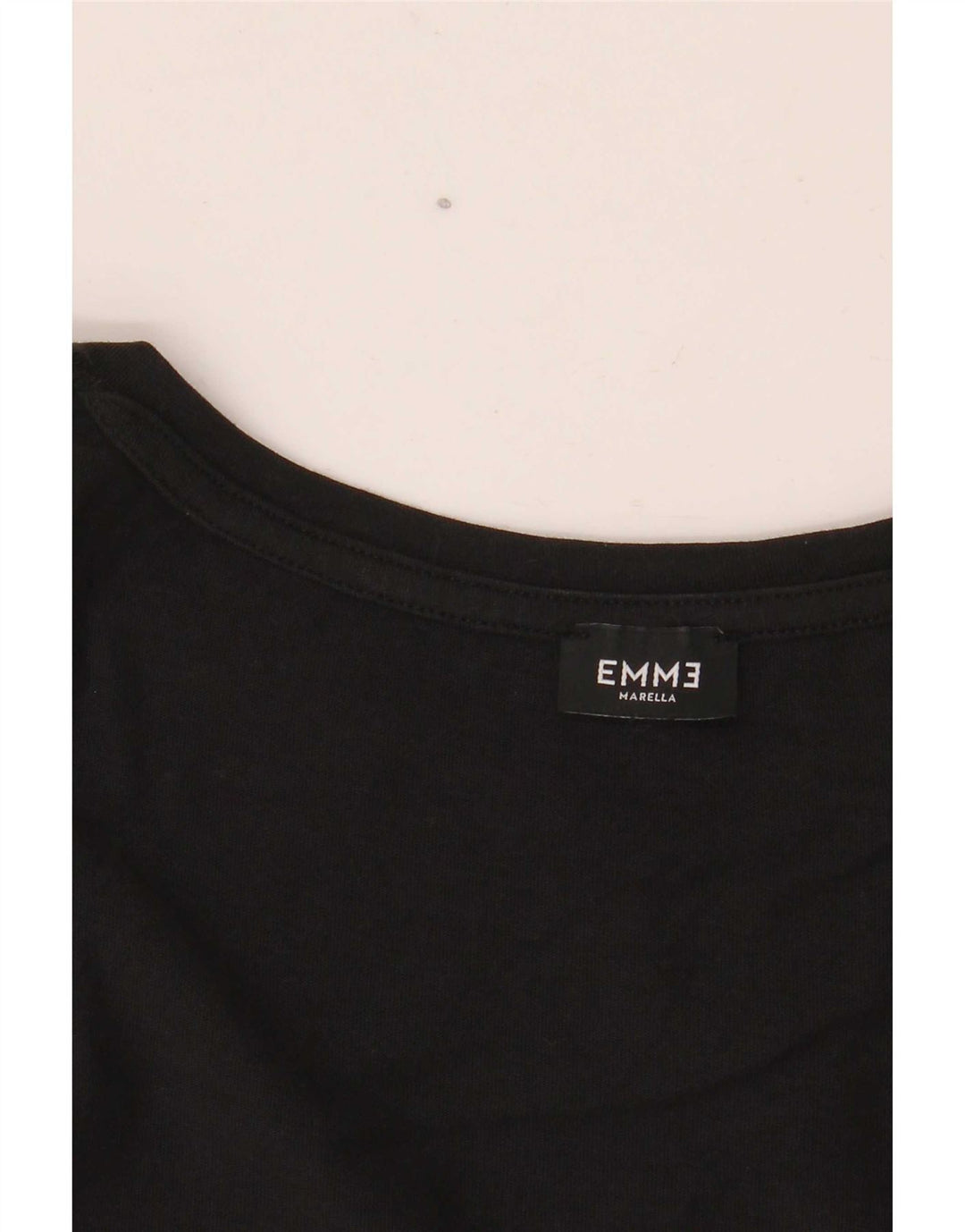 Marella Femme EMME Haut Graphique Manches 3/4 UK 12 Moyen Noir