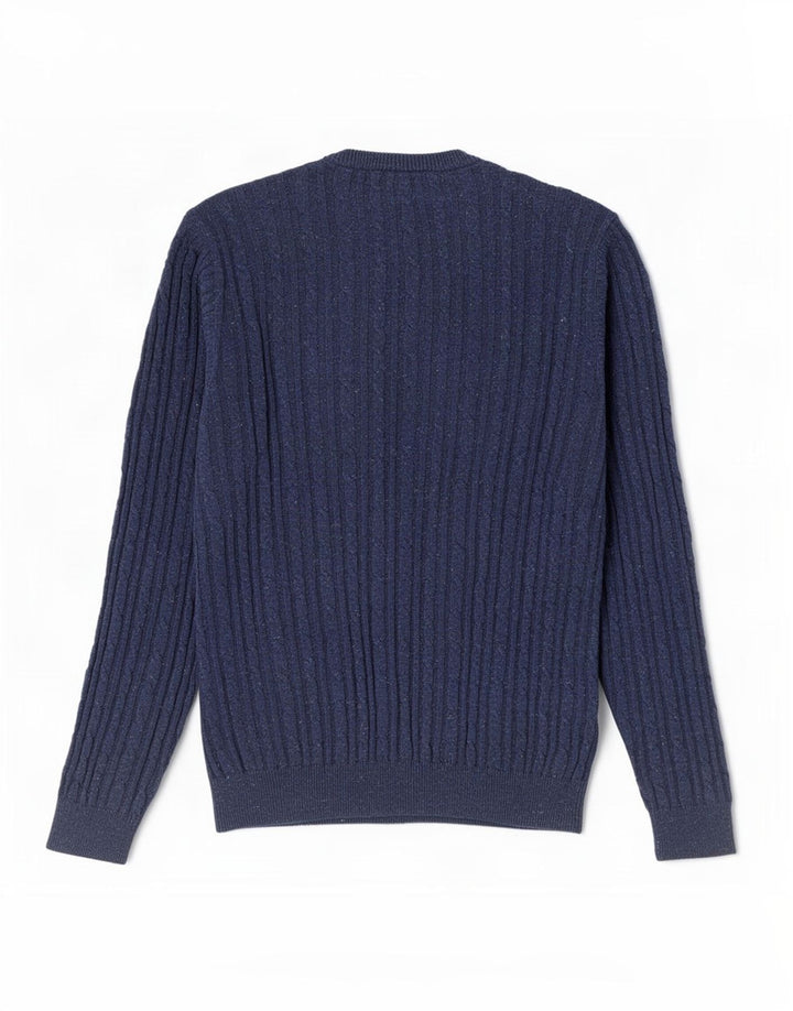 Jack Wills Pull à col rond pour homme en coton bleu marine moyen