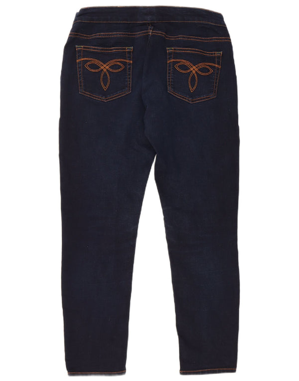 Ted Baker Womens Skinny Jeans W32 L30 Navy Blue Cotton