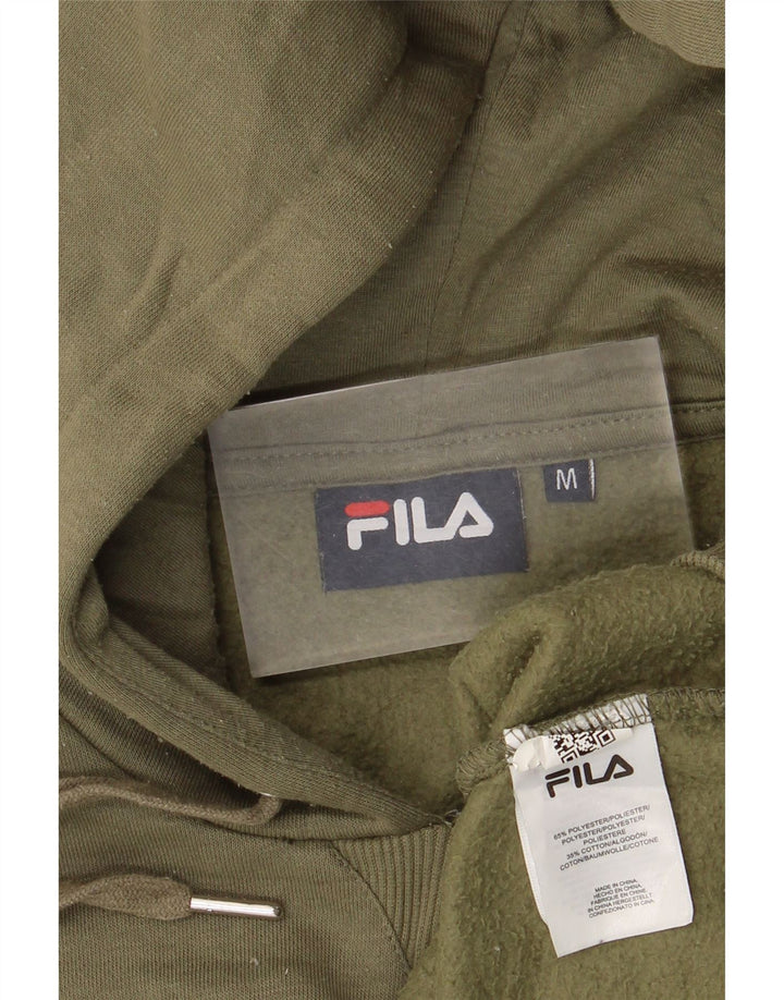Fila Pull à capuche surdimensionné pour femme UK 14 Kaki moyen Polyester