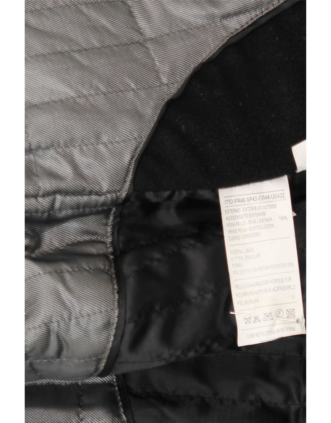 Zarro Veste en Cuir Homme IT 52 XL Noir
