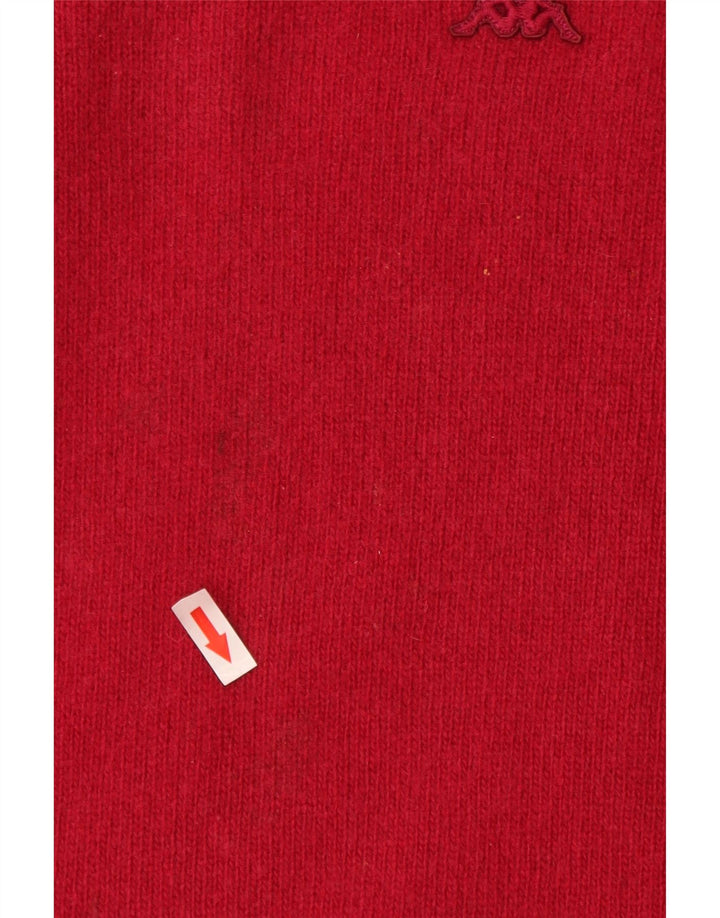 Kappa Pull col bateau pour homme en laine d'agneau rouge Taille L