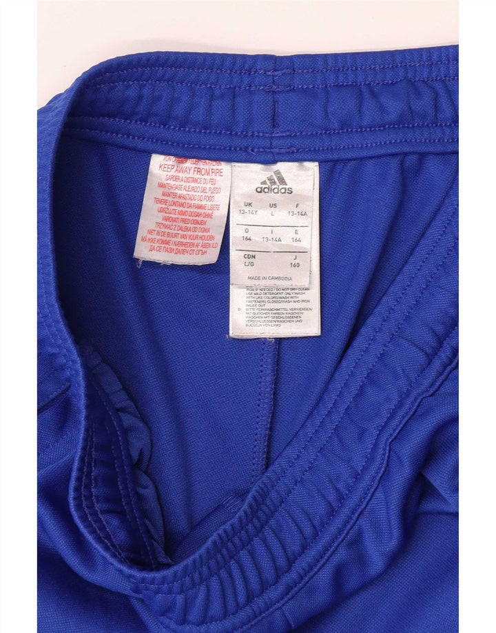 Adidas Pantalon de Survêtement Slim Fit Garçon 13-14 ans Bleu Polyester