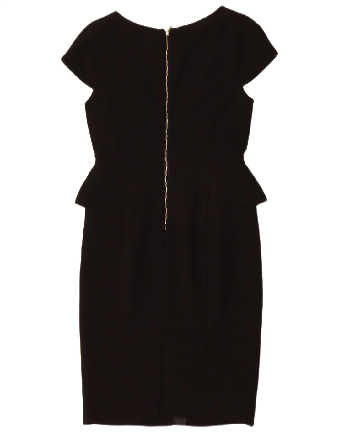 MARKS & SPENCER Robe péplum autographe pour femme UK 10 Petit Noir Polyester