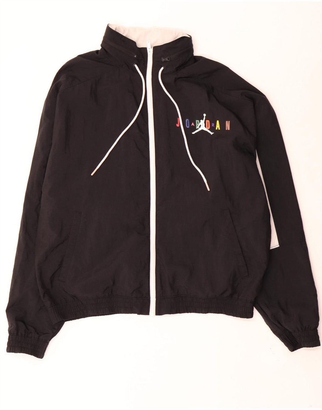 Jordan Veste de survêtement graphique pour homme Noir moyen Polyester colour block