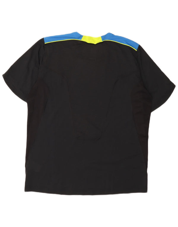 Adidas Hommes Climacool T-Shirt Haut Grand Noir Colorblock Polyester