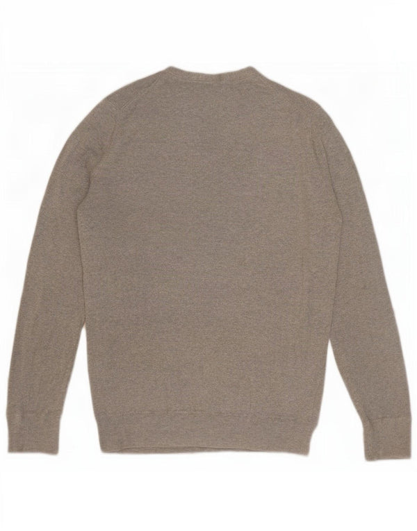 Gap Pull à volants pour femme avec col boutonné sur le devant UK 14 Grand coton gris