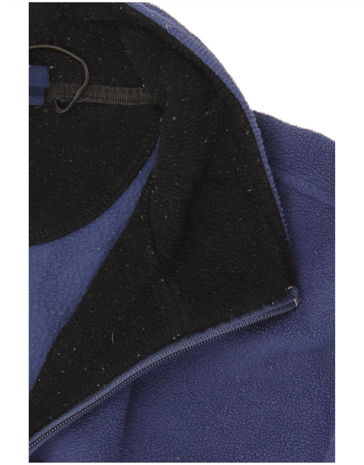 Marks & Spencer Pull Polaire Blue Harbor Zip Neck Homme Bleu Marine Moyen
