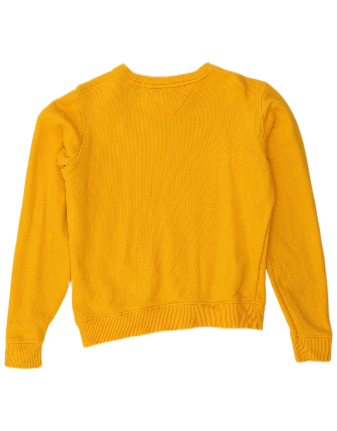 TOMMY HILFIGER Sweat-shirt surdimensionné pour femme UK 10 Small Jaune