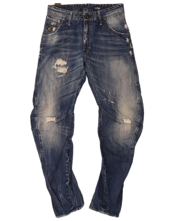 G-Star Hommes Arc Distressed Loose Fit Jean Fuselé W30 L32 Bleu Coton