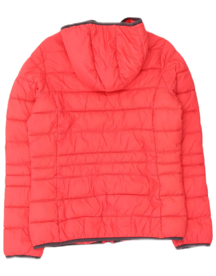 Brugi Veste matelassée à capuche pour femme UK 44 Medium Rouge Polyamide