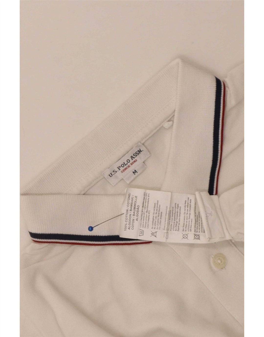 U.S. Polo Assn. Polo Homme Coton Blanc Moyen
