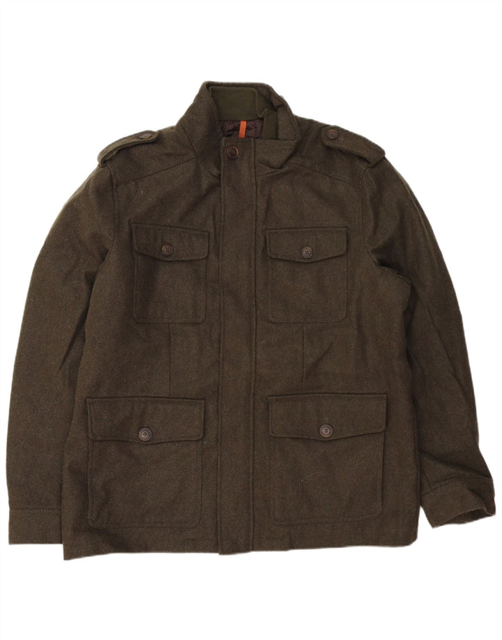 Dockers Veste utilitaire militaire pour homme UK 42 XL Kaki Laine
