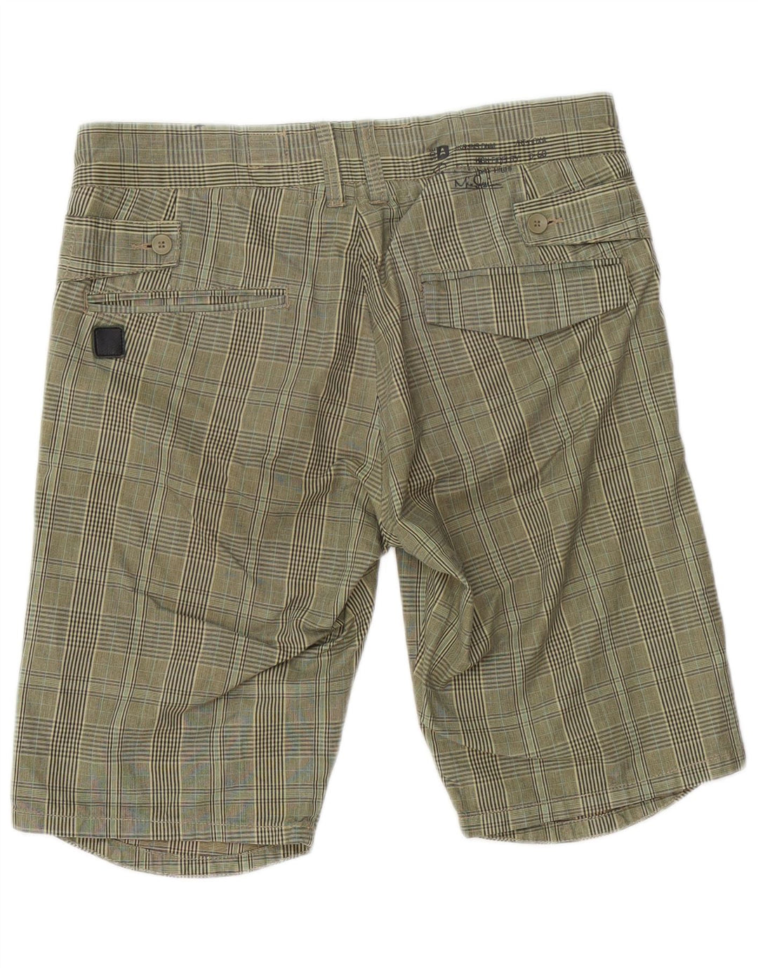 Jack & Jones Short Chino Homme Medium W32 Kaki à Carreaux Coton