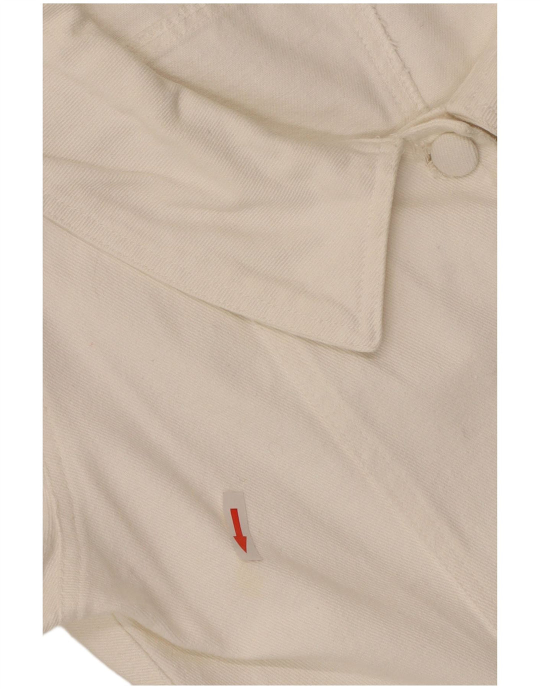 vintage Femme Chemise À Manches Courtes Blouse UK 12 Moyen Blanc