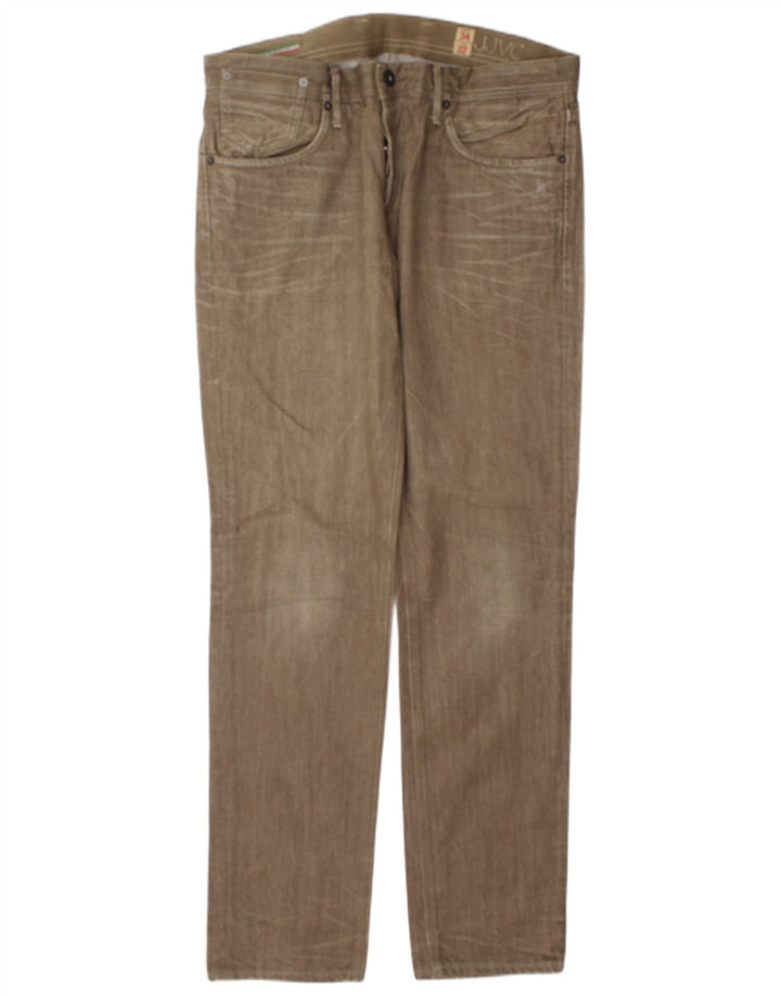 Jack & Jones Jean Droit Homme W34 L32 Kaki Coton