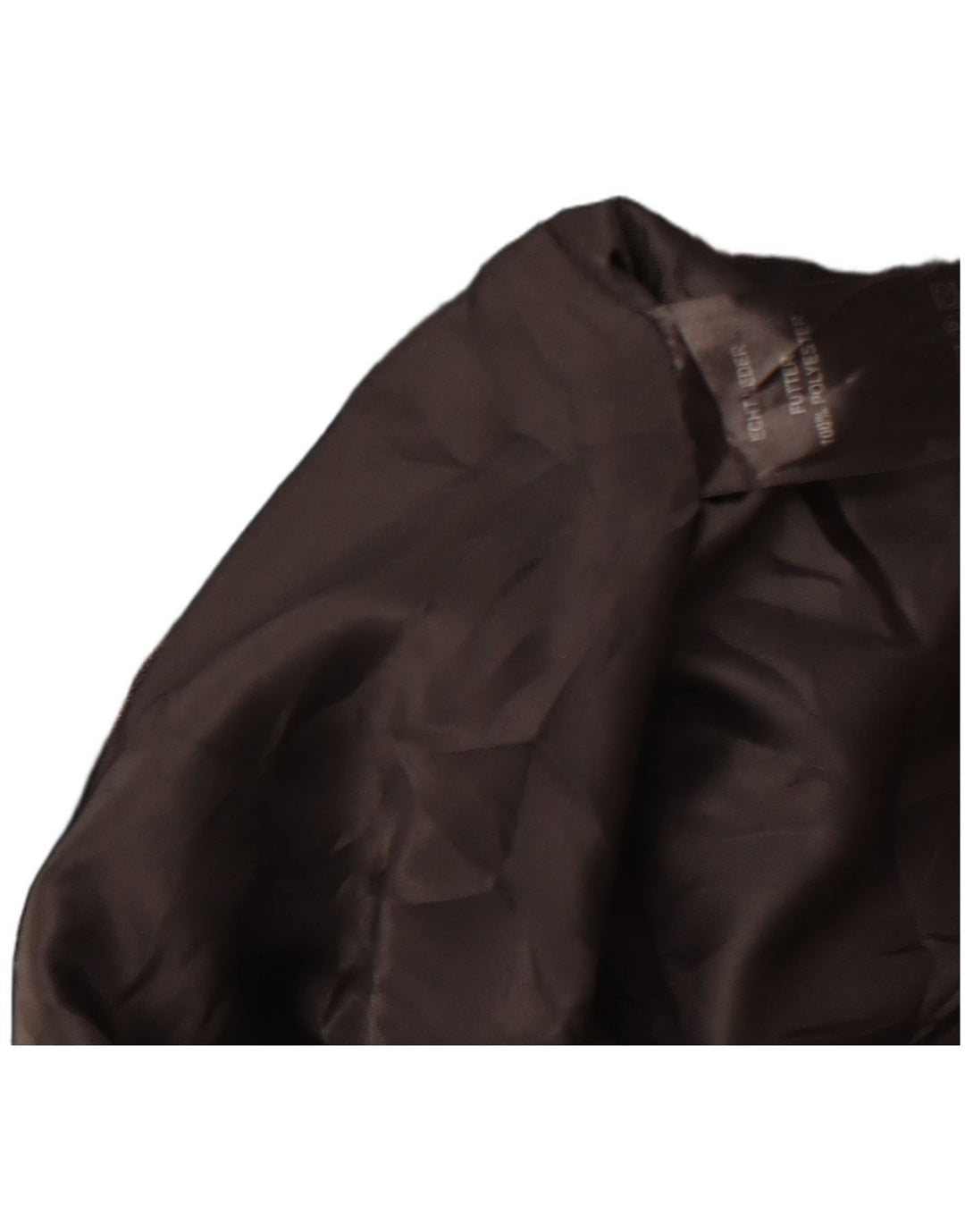 BARISAL Manteau en Cuir Femme IT 44 Cuir Noir Moyen