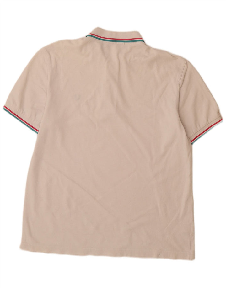 Fred Perry Polo Homme XL Blanc Rayé Coton