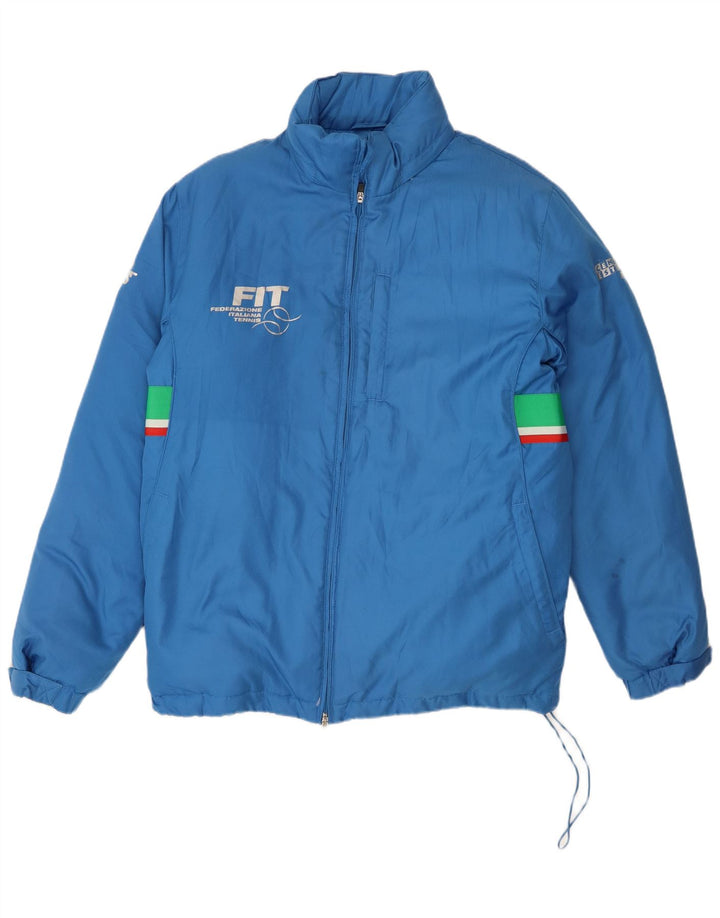 Sergio Tacchini Veste matelassée graphique pour homme UK 42 XL Bleu Colorblock