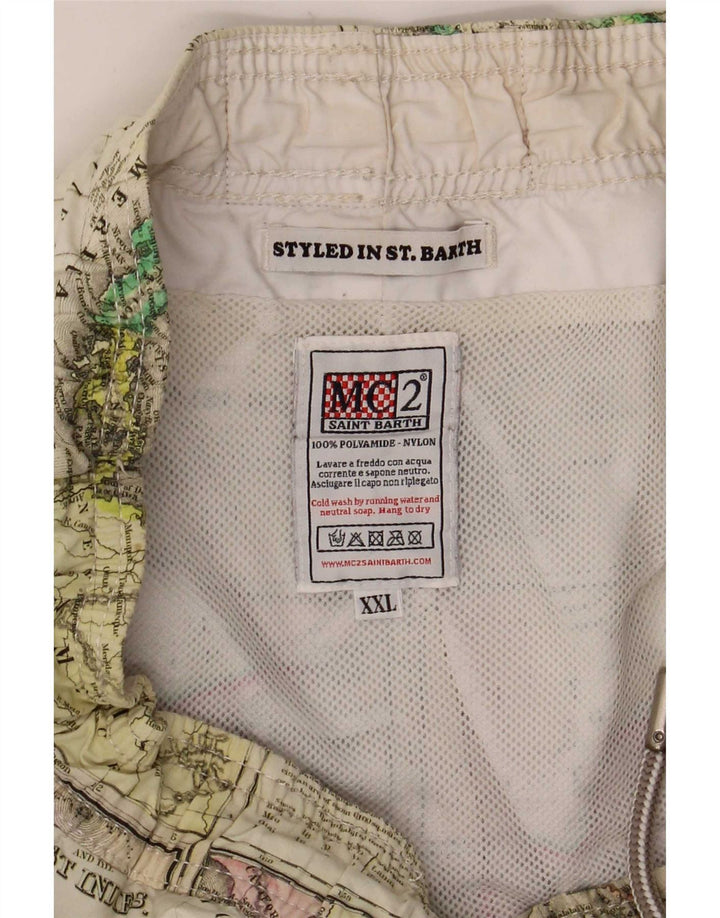 Saint Barth Short de Bain à Motif Abstrait 2XL Multicolore Homme