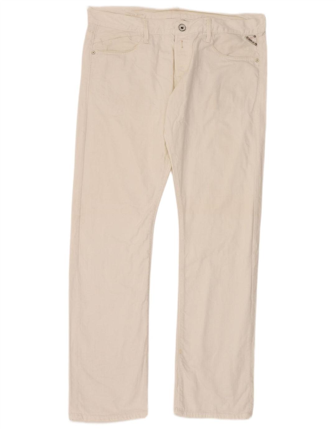 Replay Jean droit homme W38 L34 coton blanc
