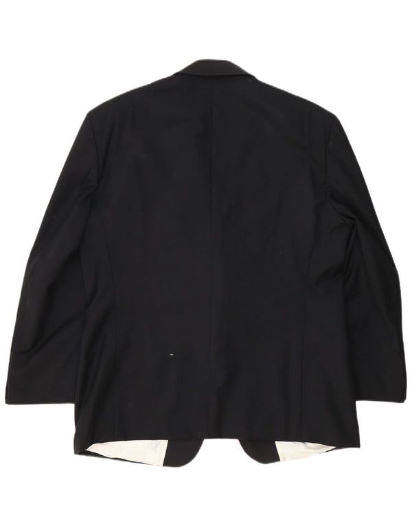 Cacharel Veste Blazer 1 Bouton Homme IT 56 3XL Laine Noir