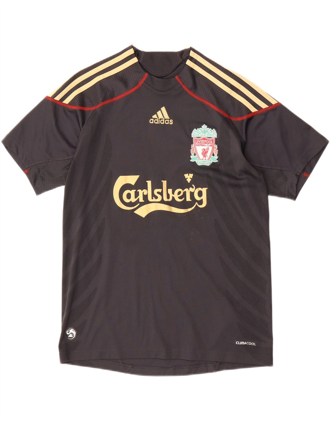 ADIDAS Garçons Liverpool Graphic T-Shirt Top 13-14 ans Noir Polyester