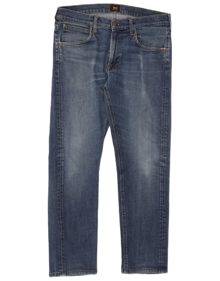Lee Daren Jean slim avec braguette zippée pour homme W32 L29 Bleu coton