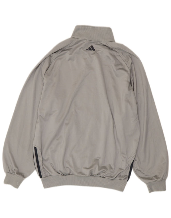 Adidas Veste de survêtement coupe ample pour homme UK 40/42 Gris moyen Polyester