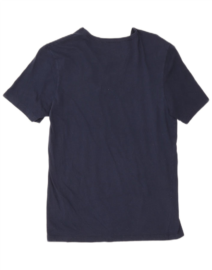 Hugo Boss Homme T-Shirt Top Petit Bleu Marine Coton