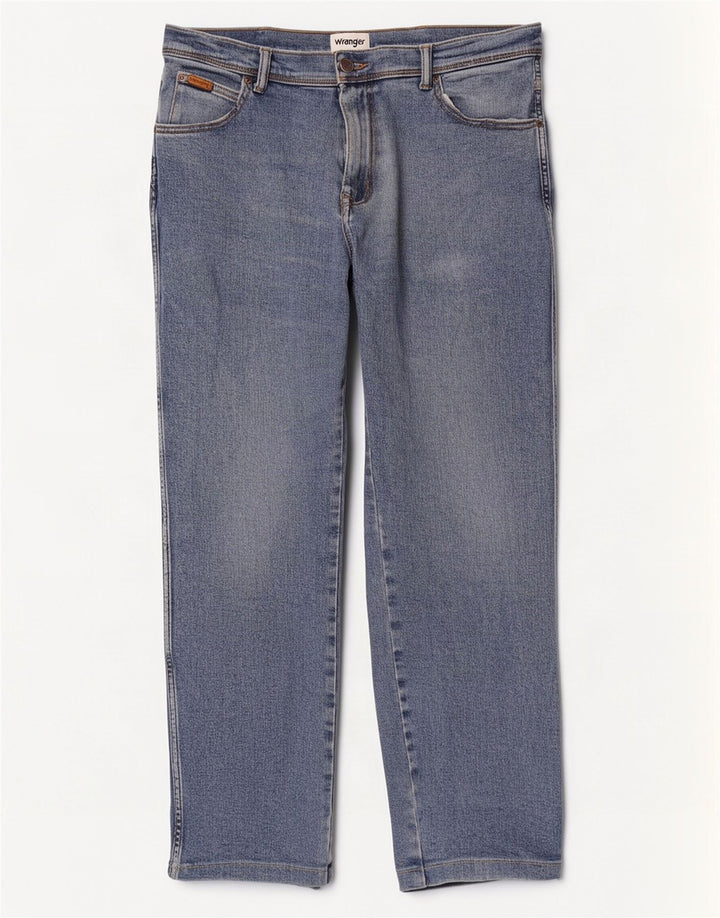Wrangler Jean droit homme W36 L32 bleu coton