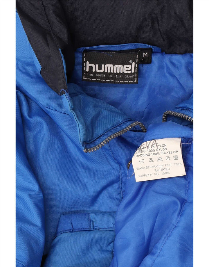 Hummel Veste coupe-vent graphique coupe ample pour homme UK 38 Bleu moyen