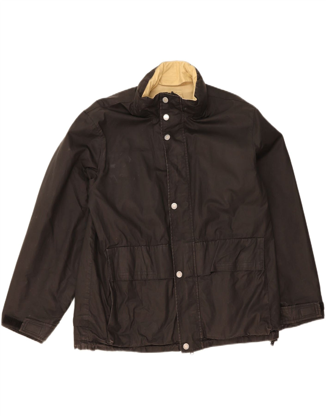 TOMMY HILFIGER Mens Reversible Jacket UK 40 Large Beige Cotton Vintage Tommy Hilfiger and Second-Hand Tommy Hilfiger from Messina Hembry 