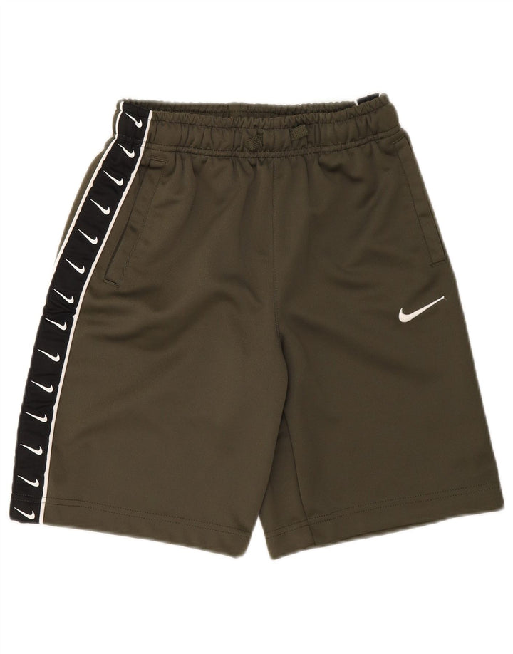 Nike Short de sport graphique pour garçon 12-13 ans Large Kaki Polyester