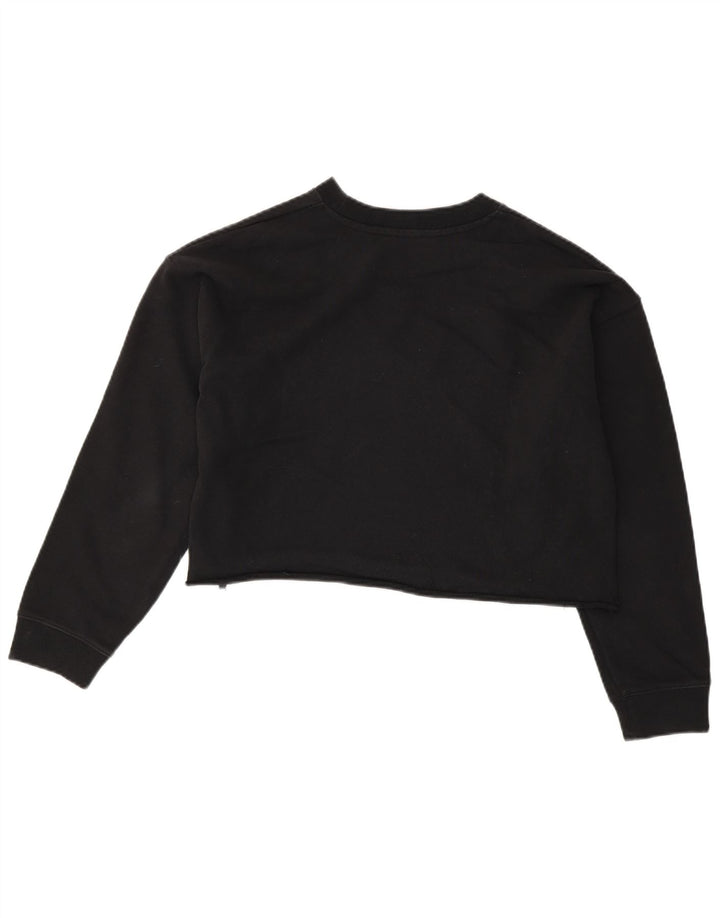 Levi's Sweat-shirt court pour femme UK 10 Small Noir Colorblock