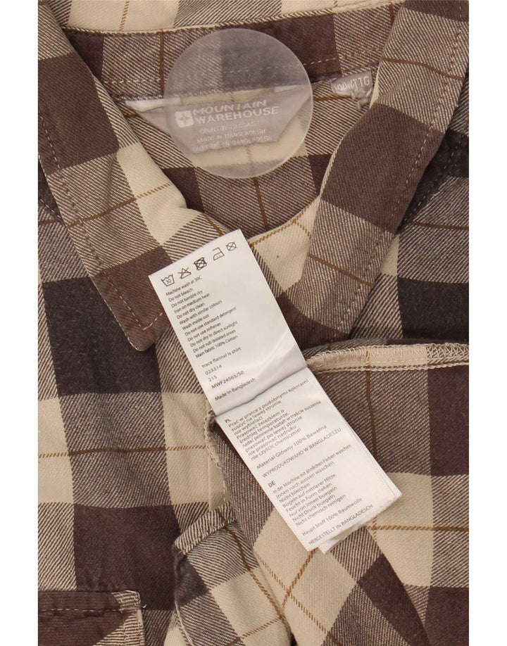Mountain Warehouse Chemise en flanelle pour homme 2XL en coton à carreaux marron