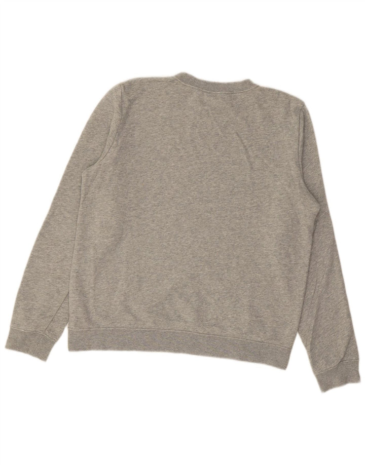 NIKE Sweat-shirt pour hommes, petit, gris, coton
