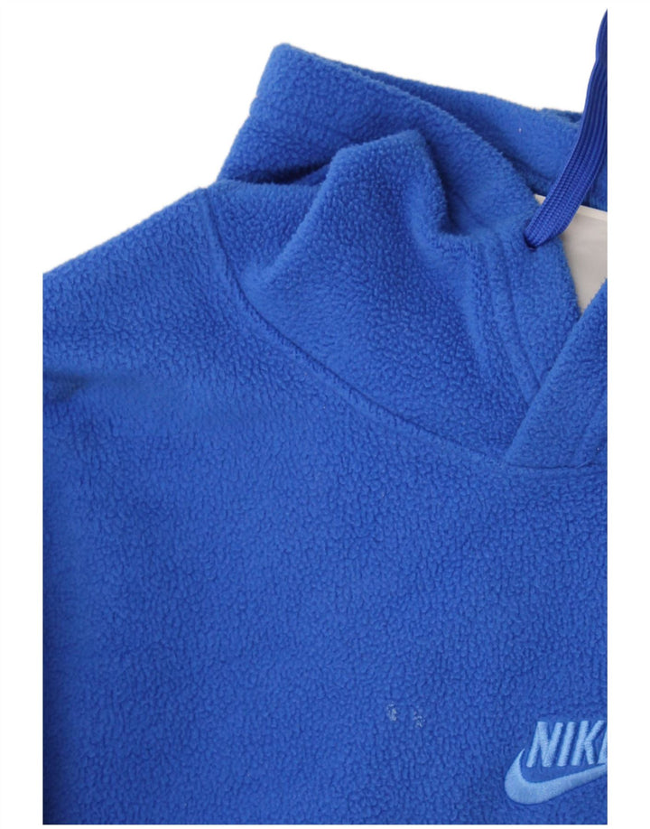 Nike Pull polaire à capuche pour homme XS Bleu Polyester