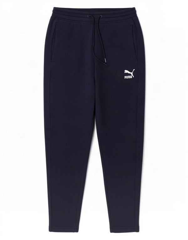 Puma Pantalon de survêtement pour homme en coton bleu marine Small