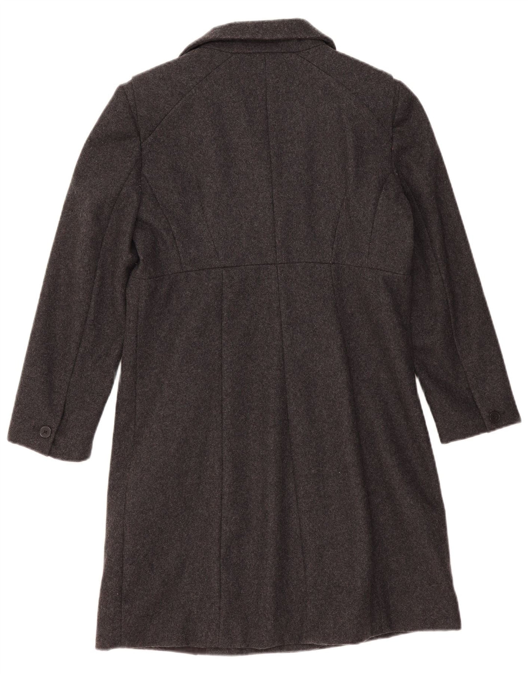 Zara Womens Double Breasted Coat UK 16 Large Gris Laine