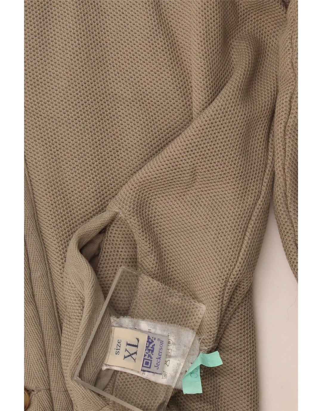 Jeckerson Veste de survêtement pour homme XL en coton beige