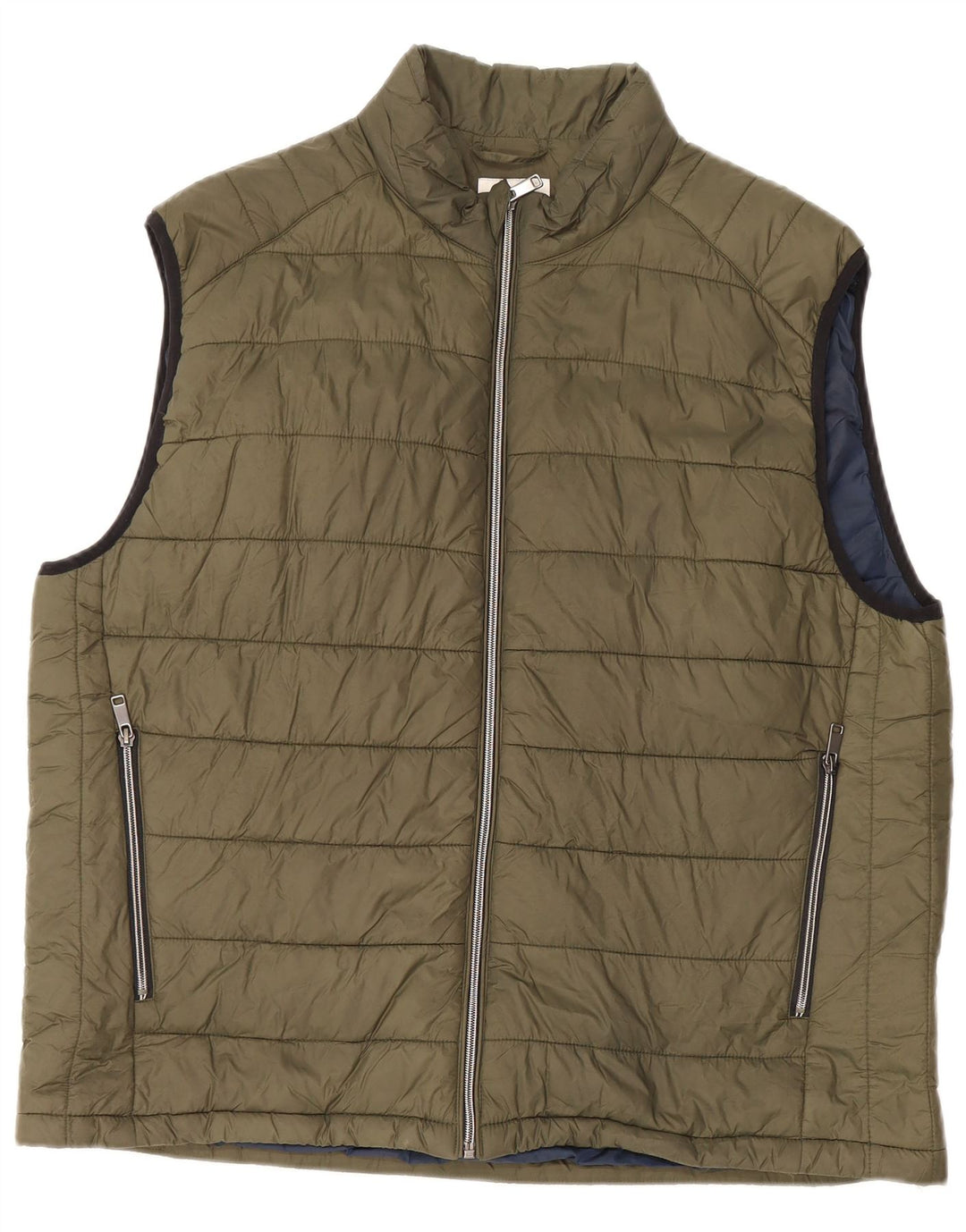Zara Gilet rembourré pour homme UK 44 2XL Kaki
