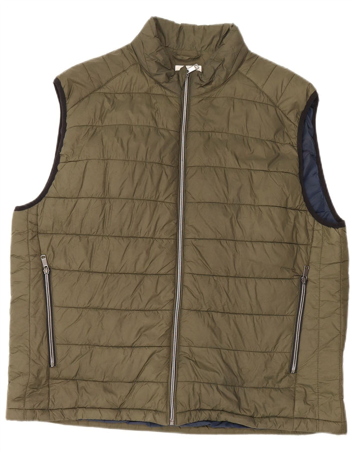 Zara Gilet rembourré pour homme UK 44 2XL Kaki
