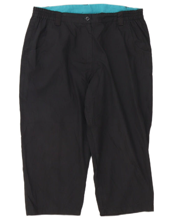 Mountain Warehouse Pantalon capri droit pour femme UK 14 Large W34 L20 Noir