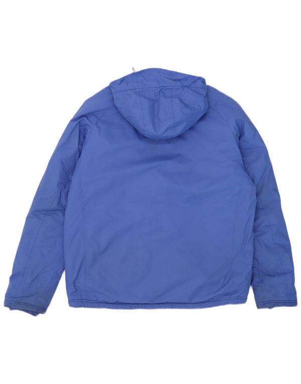 K-Way Veste coupe-vent à capuche pour homme UK 40 Large Bleu Polyamide