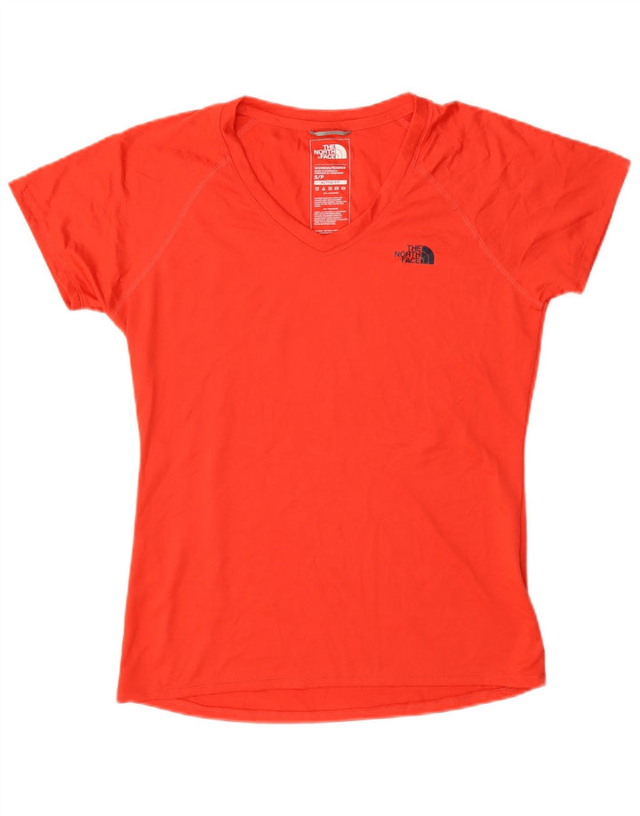 The North Face T-shirt actif pour femme UK 10 Small Rouge Polyester