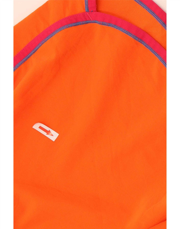 Under Armour Short de sport pour femme UK 8 Small Orange Rayé Polyester