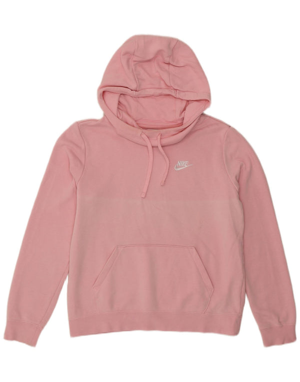 Nike Pull à capuche surdimensionné pour femme UK 10 Petit coton rose