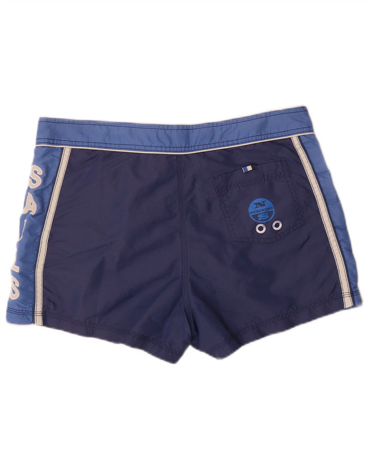 North Sails Short de Bain Graphique Homme Bleu Marine Moyen Nylon Colorblock